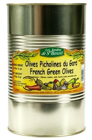 Green Picholine olives LES JARDINS DE ST BENOIT
